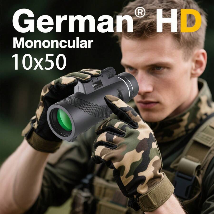 Professional Portable Monocular Telescope For Outdoor Use, Camping Equipment - Black - View 1
