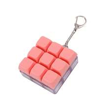 钥匙扣减压手指玩具机械键盘键帽开关测试器钥匙扣桌面配件手机挂件创意玩具解压玩具 - 彩色 - 查看 10