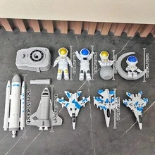 Space Rocket Spacecraft + 3 Astronauts, Launchable Rocket Center, Science Experiment Learning, Aerospace Knowledge, Astronaut Model, Boys' Toys, Children's New Year Gift, Party Favors - White - View 13