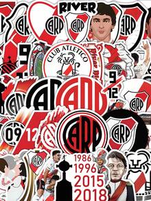 52张足球俱乐部涂鸦贴纸，防水可重复使用，适用于摩托车头盔、汽车、礼品盒、信封、吉他、笔记本电脑、行李箱、DIY工艺品、头盔贴纸、球员贴纸、贴纸簿、游戏、日记贴纸、自行车贴纸、球员生日派对、球员主题派对、办公室装饰 - 足球俱樂部 - 查看 1