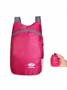 1pc Lightweight Outdoor Foldable Backpack, New Breathable Water-Resistant Portable Travel Sports Folding Bag, Multi-Purpose Hiking Rucksack - Multicolor - View 19