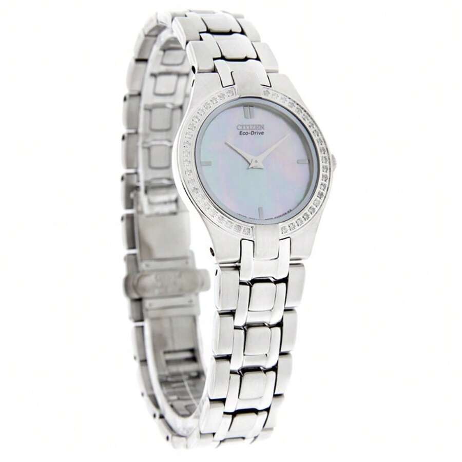 CITIZEN Women's 42 Diamond E C O Drive Stainless Steel Watch - 均碼 - 查看 1
