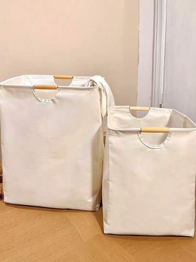 1pc Foldable Laundry Basket With Handle, Space-Saving Lightweight Collapsible Hamper For Bedroom, Bathroom, Dorm, Laundry Room – Holds Clothes, Dirty Laundry, Towels, And Small Accessories; Breathable Mesh Sides, Stable Foldable Frame, Easy Carry Handle, Quick Collapse For Smart Home Organization; Ideal Spring Cleaning And Seasonal Dorm Essentials, Versatile Storage Bin For Home Hygiene And Laundry Cycles