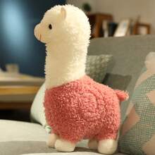 1pc Cute Alpaca Plush Doll, 8 Inch Realistic Stuffed Animal Doll, Gift For Kids, Home Decor, Sleeping Pillow, Desktop Ornament, Holiday Gift - 彩色 - 查看 7