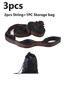 (2.6m Buckle) Professional Hammock Binding Rope - Multi-Loop Design, High Load Bearing, Reinforced Black High-Strength Polyester Webbing - Multicolor - View 4