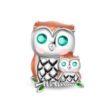 A Silver Plated Animal Series - Mushroom Elf Hedgehog Owl Bead Suitable For 3mm Bracelet Bracelet, DIY Pendant, Women's Fashion Jewelry, Holiday Birthday Gift - Multicolor - View 13