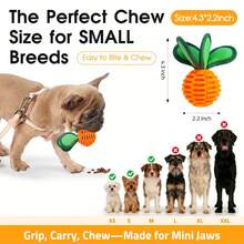 1 Pc Dog Chew Toys For Small Breeds, Treat Dispensing Ball, Small Dog Toy,Dog Stuff - Multicolor - View 2