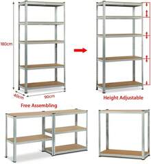Garage Storage Racks - Argent - Voir 3