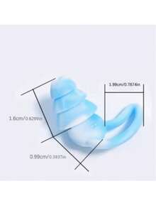 Nút bịt tai chống ồn ba lớp bằng silicon màu trắng/đen, chống nước, dùng khi bơi lội, giảm tiếng ồn khi ngủ. - Bộ hai mảnh - Xem 8