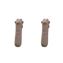 4pcs Cute Cat Paw Silicone Door Handle Covers - Soft Anti-Scratch Protective Sleeves, Tool-Free Installation, Suitable For Bedroom Bathroom Office Anti-Static Handles, Anti-Collision Buffer Pads, Indoor Non-Slip Protective Covers - Multicolor - View 10