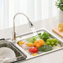 1pc Spray Kitchen Faucet Extension, Anti Splash Bubbler, With 360 ° Rotating Head, High Pressure Spray Accessory, For Sink Cleaning, 3 Mode Bubble/Scrub/Spray Nozzle Adapter - Silver - View 2