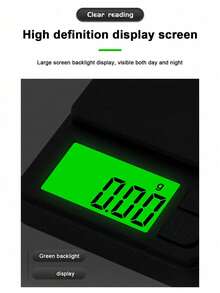 1 chiếc cân điện tử mini, màu vàng đồng, dùng để cân trang sức, bột, cà phê, mạ vàng và bạc, thích hợp để cân trọng lượng hàng ngày của kim loại quý, trang sức, vật dụng nhỏ. Không bao gồm pin. - Nhiều màu - Xem 3