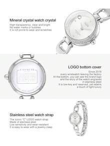 Coach Park Series Silver Tone Steel Strap Silver White Dial Women's Watch - 銀色 - 查看 6