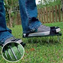 1 Set Sandal Aerasi Rumput Berduri Tugas Berat, Ukuran Universal yang Dapat Disesuaikan, Sepatu Rumput Penetrasi Tanah Dalam Cocok untuk Perawatan Halaman dan Kebun - A - View 5