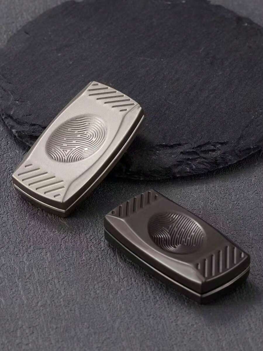 Magnetic Metal Stress Relief Toy: Coin Slider + Knob | EDC Desktop Gadget With Tactile Coin Spinner, Executive Office Toy And Adult Gift Set - Multicolor - View 1