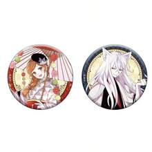 桃园娜娜与巴瓦伊动漫周边金属徽章吊坠，宅男必备好物，送礼佳品 - 彩色 - 查看 4