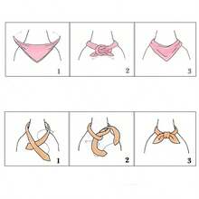 1条 24.8英寸 x 11英寸 复活节兔子和狗狗图案头巾 | 可爱有趣的拍照道具，亮粉色，梭织涤纶 - 彩色 - 查看 4