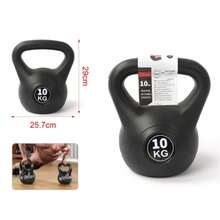 6公斤/8公斤/10公斤/12公斤橡胶哑铃/壶铃，橡胶手柄设计，增强握感，结构耐用，防滑纹理，健身器材，适用于力量训练、家庭锻炼和健身房使用。 - 黑色 - 查看 11