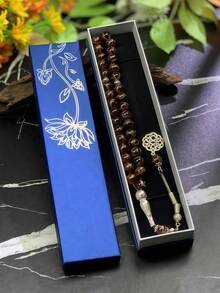 1pc 33 Beads 10mm Muslim Prayer Beads Tasbih Rosary Bracelet, High Quality Gift Box Packaging, Ideal For Halloween, Christmas Gifts - Multicolor - View 10