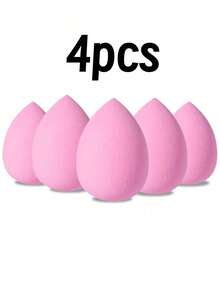 30/5/3个装多功能粉色化妆海绵，粉底晕染海绵，适用于液体/膏状/粉状产品，无缝顺滑化妆海绵，水滴形化妆海绵，化妆工具 - 干湿两用，专业柔软遮瑕海绵，赠品，旅行，平价好物，旅行必备 - 粉色 - 查看 10