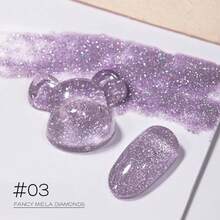 MIANEL 12ml 春季闪亮水钻亮片指甲油 2026 新款亮透明指甲油，适合春冬季美甲，专业美甲沙龙使用，UV凝胶美甲，红白美甲，情人节美甲 - 彩色 - 查看 6