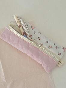 1个清新艺术风柔美花卉铅笔盒可爱文具袋桌面文具收纳袋杂物收纳袋 - 筆袋 - 查看 6