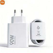 Xiaomi Original 90W Ultra-Fast Charging Kit Global Version, EU Standard Plug Type A Power Adapter + 1-Meter Type-C Data Cable, Portable Fast Charging, White - White - View 11