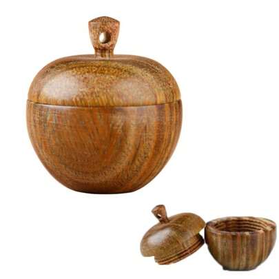 Wooden Mini Medicine Pill Box Wood Pill Organizer Portable Travel Pill Case Mini Granule Storage Box DIY Accessories Pendant