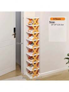 50/10/2/1 Pcs Adjustable Shoe Rack - Plastic Multi-Tier Shoe Shelf With Clear Plastic Shelves, Space-Saving Home Entryway, Closet And Bedroom Design, Easy Assembly, No Tools Required, Shoe Storage Organizer, Compact Shoe Rack, Sturdy - Multicolor - View 17