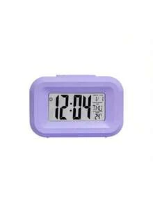 Large Screen Alarm Clock - Cute Pink Cartoon Luminous Desktop Decor, Digital Clock With Date & Temperature Display, Multifunctional Clock Suitable For Bedroom, Dorm, Kids Room, Gift For Girls - Multicolor - View 10