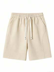 Men's Minimalist Fashionable Casual Shorts - Apricot - View 4