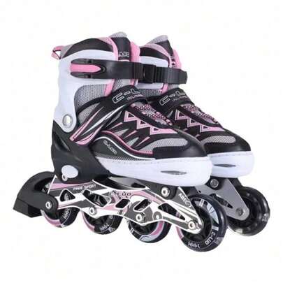 Patines De 8 Ruedas Ajustable Niño Niña Con Protección Led