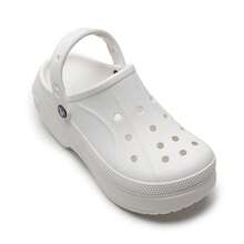 Crocs Bella女士木屐凉鞋，舒适休闲鞋，适合日常、海滩、休闲散步，透气性好，210062-100 - 白色 - 查看 6