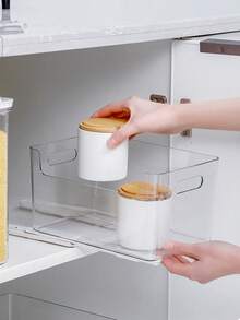 2/4/6pcs Plastic Track Rail, Drawer Slide Rail Storage Box Pull-Out Track, Smooth Sliding, Convenient Pull-Out - Multicolor - View 5