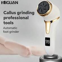 Rechargeable Electric Foot File, Portable Electronic Foot Scrubber, Electric Callus Remover Set, Professional Foot Care For Removing Dead Hardened Cracked Skin, Ideal Gift Electric Pedicure Tool Supports Full Body Cleaning, 1500mAh Battery Capacity - A - View 5
