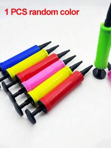 1pc Balloon Inflator, Balloon Air Pump, Hand-Operated Air Pump, Portable Plastic Balloon Inflator, Suitable For Birthday Party, Back To School, Valentine's Day And Other Occasions (Random Color And Style) - Pink - View 14