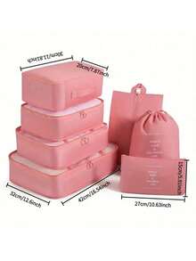 7/1 Set Portable Travel Organizer Bags - Easily Organize Your Clothes, Travel Organizer Pouch, Pocket, Beach Bag, Toiletry Bag, Travel Bag, Small Toiletry Bag, Handbag, Waterproof Bag, Travel Bag, Travel Suitcase, Women Handbag - View 15