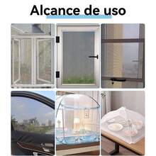 Subsidio para reparación de ventanas con mosquiteras, 1 Rollo De Cinta Reparadora Para Mosquiteros, Telas para Mosquiteros, 200*5cm,  gris - A - Ver 8