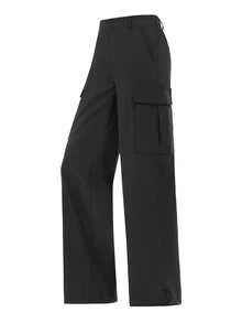 CAMEL CROWN Women's Outdoor Work Pants, Waterproof Straight-Leg Woven Sports Pants For Autumn/Winter - Phantom Black - View 8