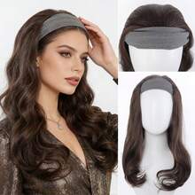 Women's Synthetic Detachable Hairband Wig, Curly Clip-In Hair Extension, Stylish Wig Accessory, Half Hairband Wig - Multicolor - View 2