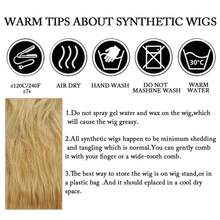 Wig Pendek Pirang Berduri 8" untuk Pria, Rambut Sintetis Tahan Panas, Gaya Rambut Bertekstur Alami untuk Pemakaian Sehari-hari, Cosplay & Pesta - MultiWarna - View 8