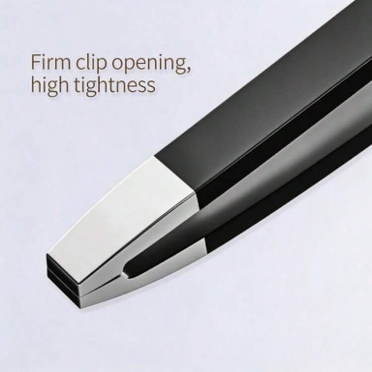 Precision Eyebrow Tweezers, Available In Multiple Specifications, A Great Helper For Eyebrow Trimming, Hair Plucking, And Beauty DIY. - A Black 4pcs - View 6