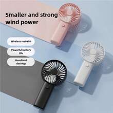 2026 New Portable Cartoon Cute Mini Handheld Rechargeable Fan, Compact Student Pocket Fan - Multiple Styles - View 2