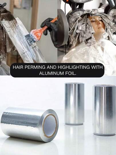 4m/20m Thick Perming Foil, Aluminum Foil Perming Paper, Professional Hair Coloring Foil, Hairstyling Tools, Foil Rolls, Foil Hair Tools, Nail Glue, Hair Scissors