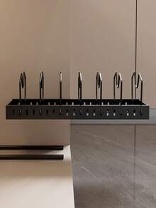 1PC Multi-Functional Pull-Out Kitchen Utensil Rack Is Suitable For Storing Pot Lids, Tableware, Cookware, Etc. Durable And Space-Saving, It Slides Out And Can Be Installed Inside Cabinets. Suitable For Home Kitchens, Restaurants, And Hotels. - Multicolor - View 5