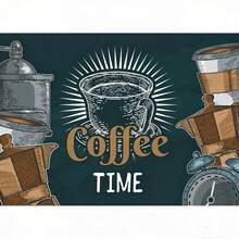 Silica Gel Coffee Machine Mat, Counter Tableware Mat, Silica Gel Kitchen Dining Mat, Coffee Print Tableware Mat, Draining Mat, Suitable For Kitchen And Coffee Bar - Multicolor - View 12