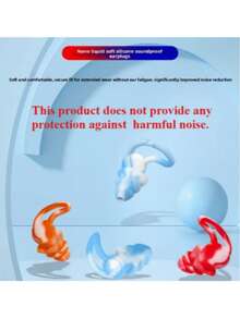 Nút bịt tai chống ồn ba lớp bằng silicon màu trắng/đen, chống nước, dùng khi bơi lội, giảm tiếng ồn khi ngủ. - Bộ hai mảnh - Xem 9