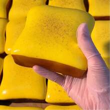 1个超柔软奶油吐司造型挤压玩具，缓解压力，适合作为生日、节日、圣诞节、万圣节礼物 - 彩色 - 查看 7