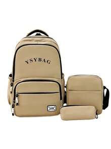 新款极简时尚背包套装，休闲大容量户外旅行包 - 彩色 - 查看 12