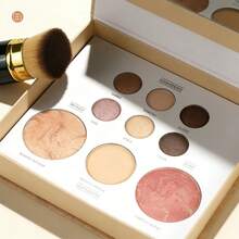 Baked Starter Kit- Baked Balance-N-Brighten, Medium + Best Of The Best Tuscan Dreams Face Palette + Retractable Angled Kabuki Brush - Multi-Functional Makeup Palette: Eyeshadow, Contour, Blush, Highlighter, And Under-Eye Brightener - Multicolor - View 5